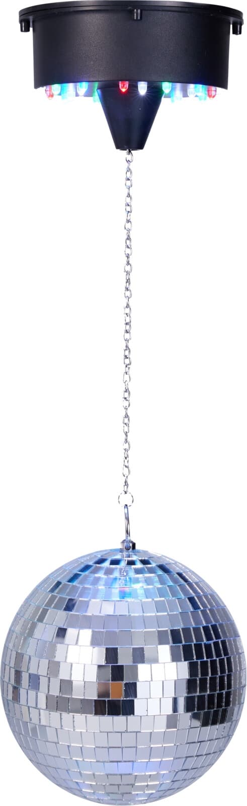 Diskokugle LED sølv 15cm