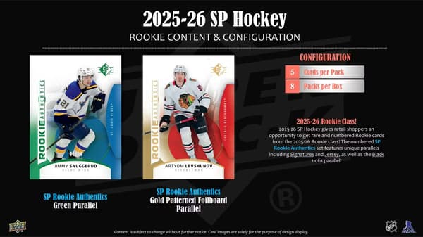 Upper Deck 2025-26 Hockey SP Blaster Box