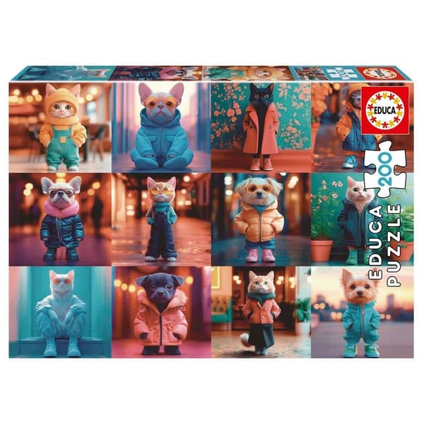 Educa Fashion Animals Pussel 200 bitar