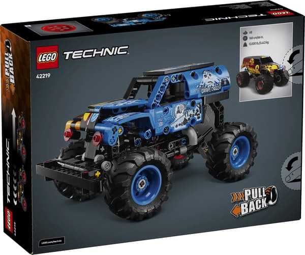 LEGO® Technic Monster JamTM Grave DiggerTM tuli ja jää 42219
