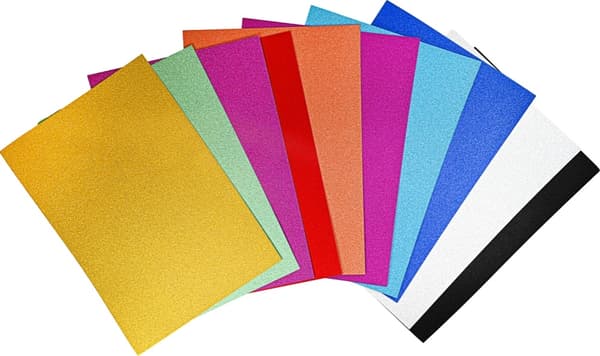 Glitterpapir A4 10-pak