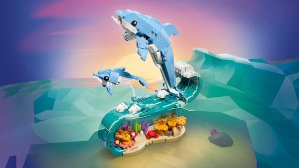 LEGO® Creator Merieläimet: kauniit delfiinit 31385