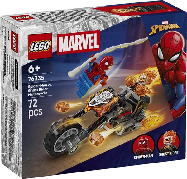 LEGO® Marvel Spider-Man mod Ghost Rider på motorcykel 76335