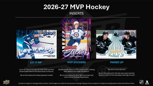 Upper Deck mvp NHL 2026-27 Blaster Box