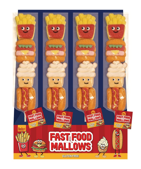 Skumfidusstænger Fastfood 55g