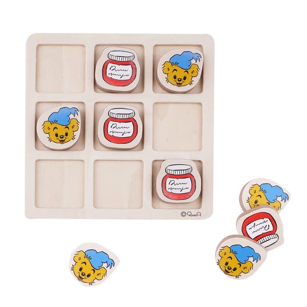 Bamse Tre i Rad i trä