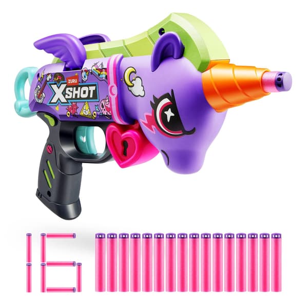 X-Shot Blastercorn Unicorn Blaster Purple
