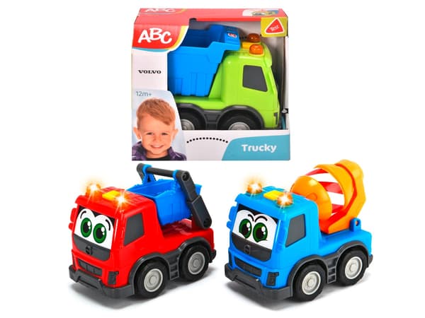 ABC Trucky Volvo Lastbil med lyd og lys rød
