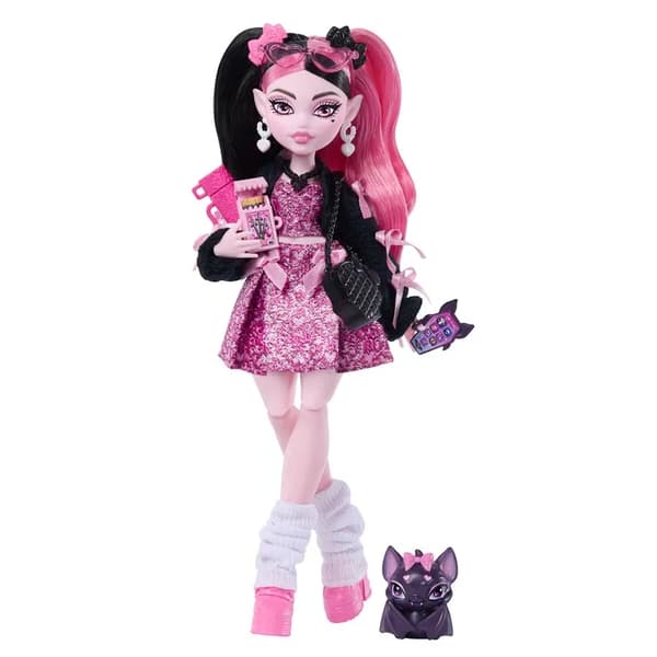 Monster High Dukke Draculaura med tilbehør