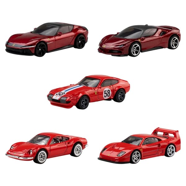 Hot Wheels Ferrari 1:64 5-Pack