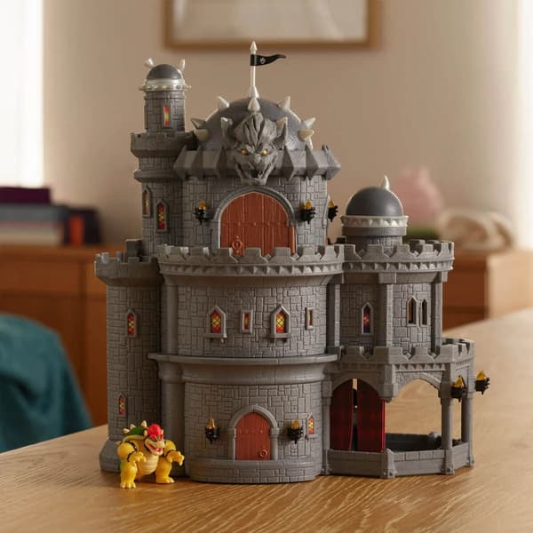 Mario Galaxy Movie Bowsers Castle leikkisetti