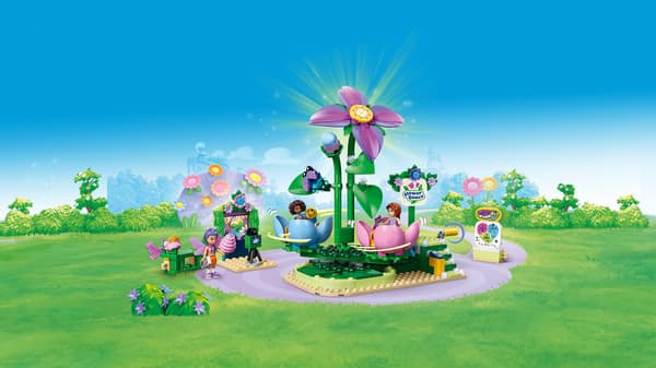 LEGO® Friends Blomster- og fe-tema roterende tekopskarrusel 42702