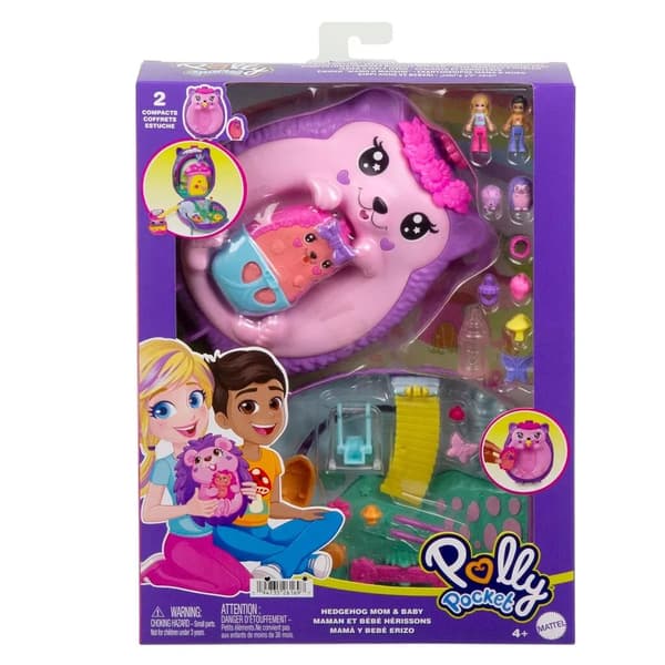 Polly Pocket Hedgehog Mom & Baby