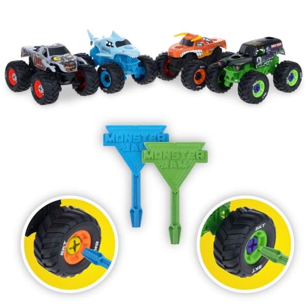 Monster Jam Mechanix 4-pack 1:43