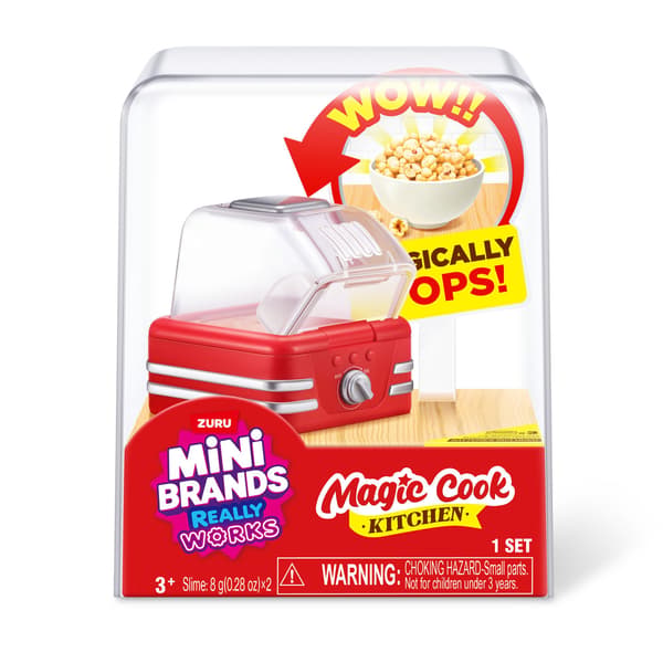 Mini Brands Magic Cook Kitchen Punainen Popcorn kone