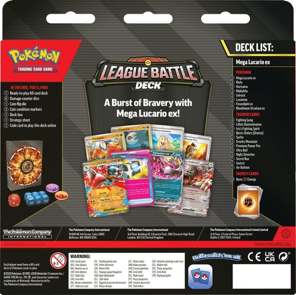 Pokemon League Battle Deck Mega Lucario ex