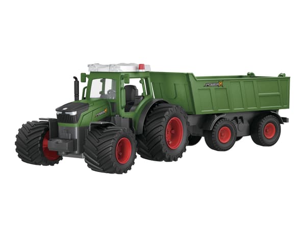 Power X Radiostyrd Traktor med trailer