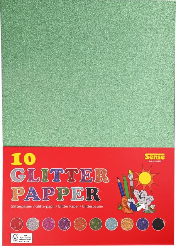 Kimallepaperia A4 10 kpl pakkaus