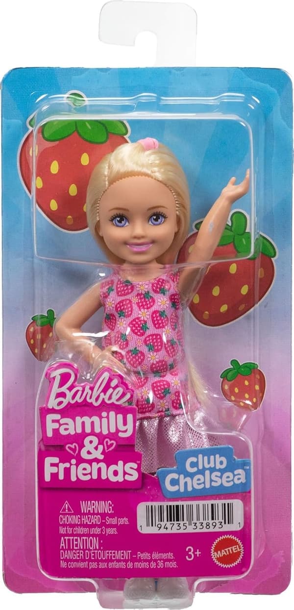 Barbie Chelsea Docka Blond Jordgubbe