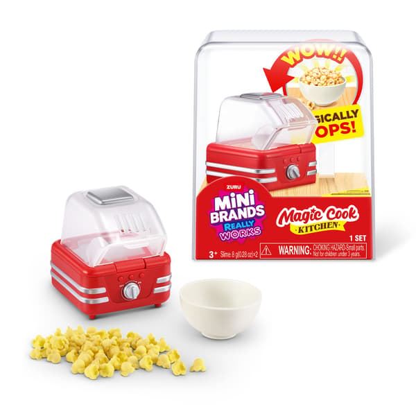 Mini Brands Magic Cook Kitchen Punainen Popcorn kone