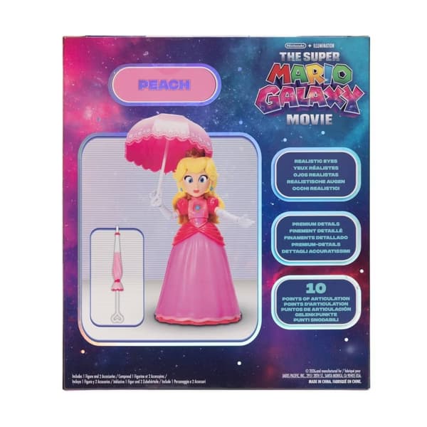Mario Galaxy Movie Figur med tilbehør Peach