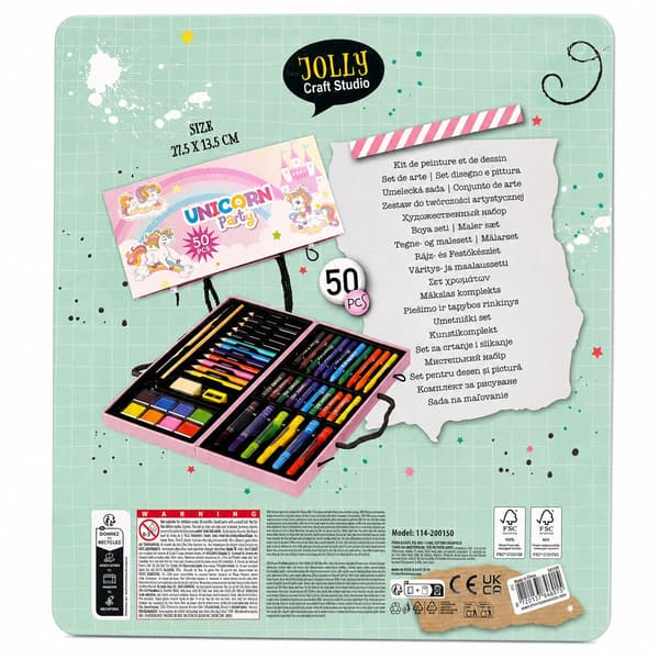 Konstnärsset 50 delar Unicorn