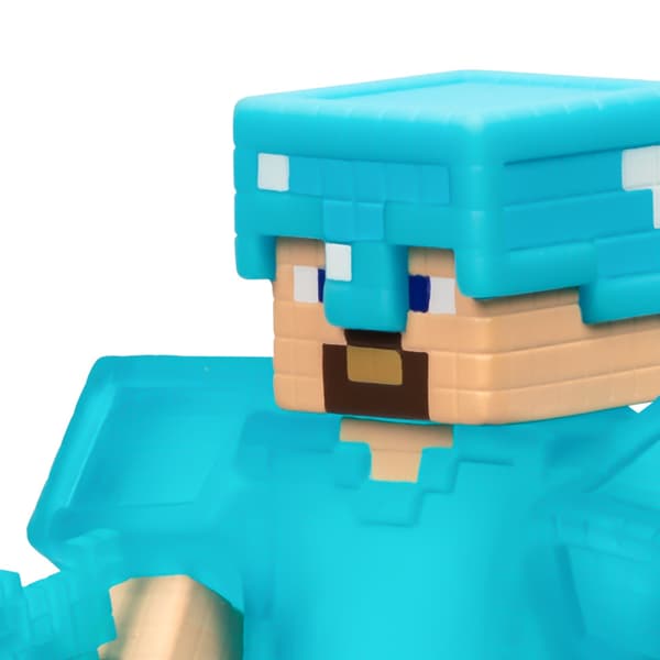 Goo Jit Zu Minecraft Steve with Diamond Armor Sword