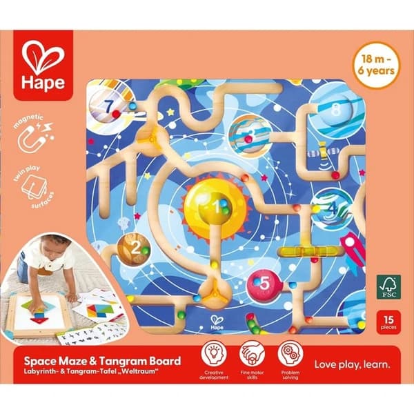 Hape Space Maze & Tangram Board