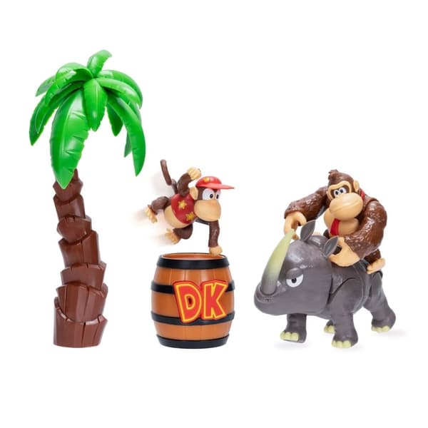 Donkey Kong Jungle Adventure Diorama Set
