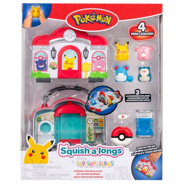 Pokemon Squish-a-longs Pokémon Center Legesæt