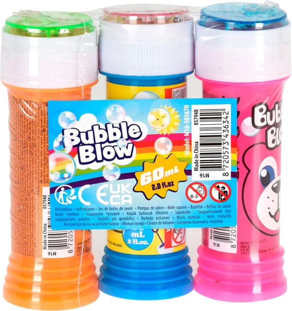 Sæbebobler 60ml 3-pak