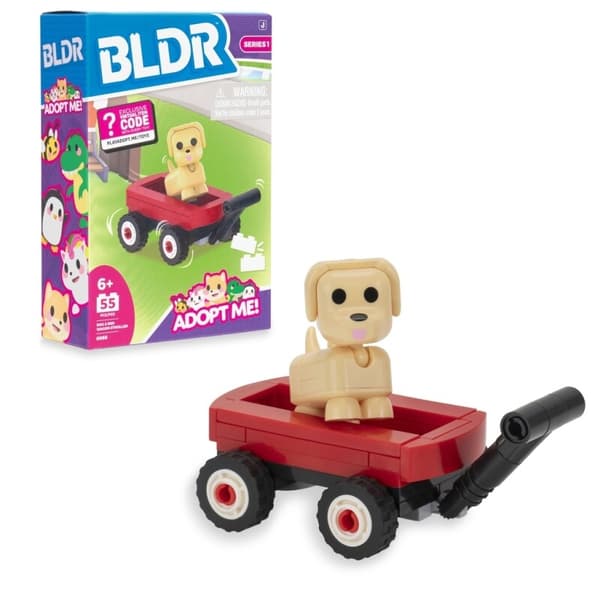 BLDR Adopt Me! Byggset Dog & Red Wagon Stroller