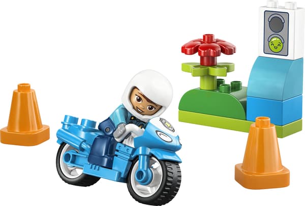 LEGO® DUPLO Blå polismotorcykel 10471