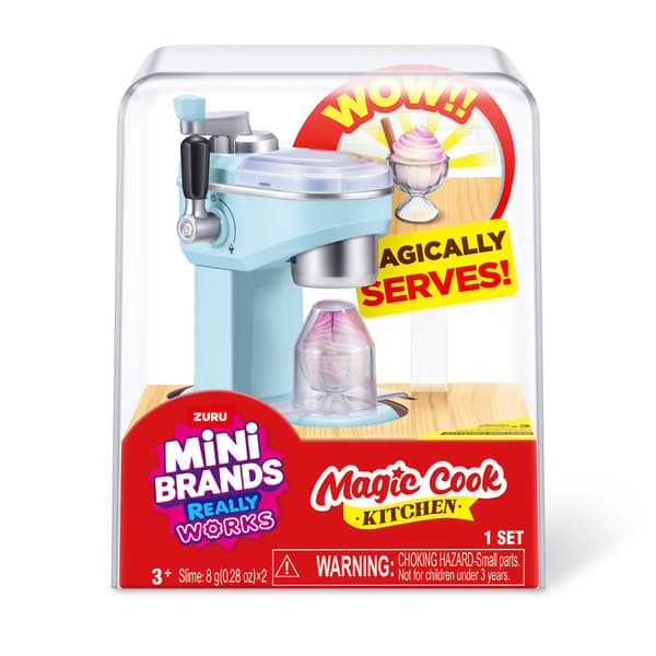 Mini Brands Magic Cook Kitchen Lyseblå ismaskine