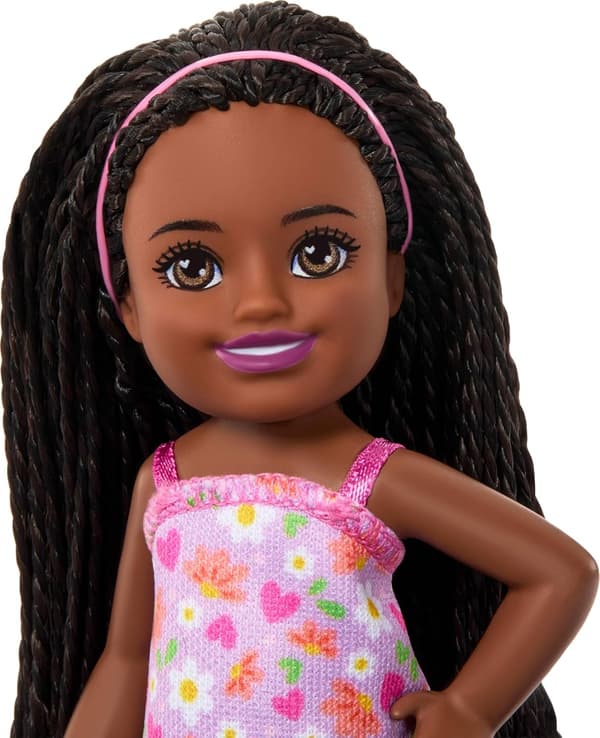 Barbie Chelsea Docka Mörk Rastaflätor