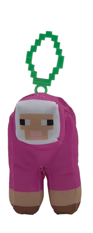Minecraft Clip On Mjukdjur s2 Pink Sheep
