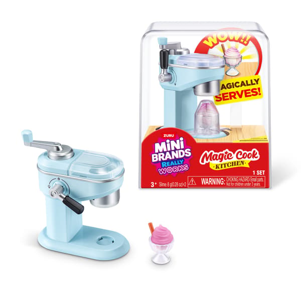 Mini Brands Magic Cook Kitchen Lyseblå ismaskine