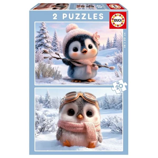 Educa Cute Penguins Palapeli 2x20 palaa