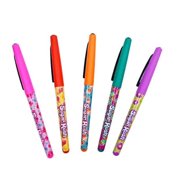 Scentos Sugar Rush Fineliners med duft 5-p Pink