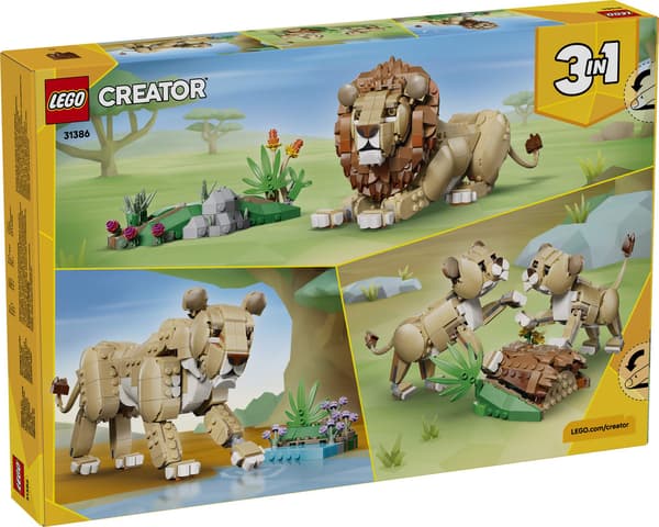 LEGO® Creator 3i1 Vilde dyr: Majestætisk løve 31386