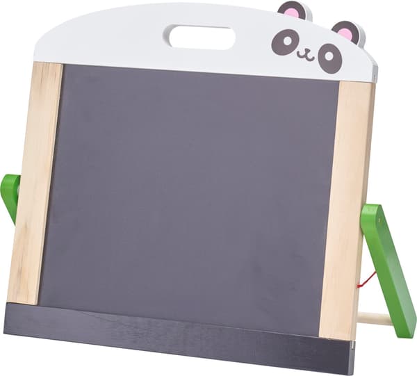 Tegnebræt og whiteboard 2-i-1 med tilbehør Hvid panda