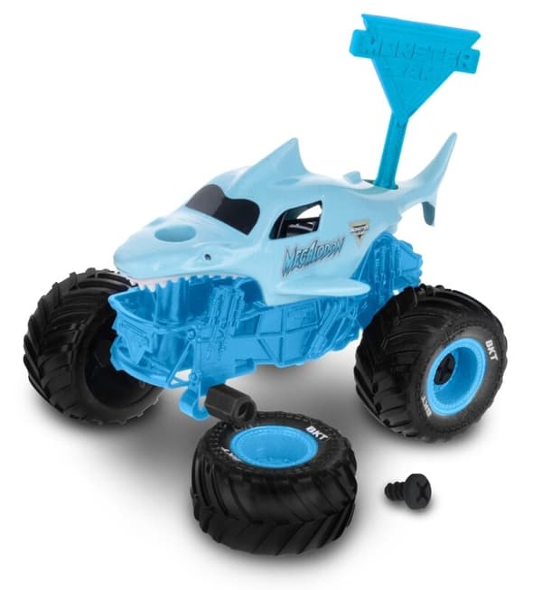Monster Jam Mechanix 2-pack Megalodon/Grave Digger 1:32