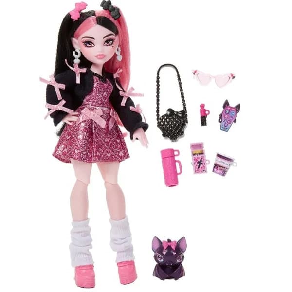 Monster High Dukke Draculaura med tilbehør