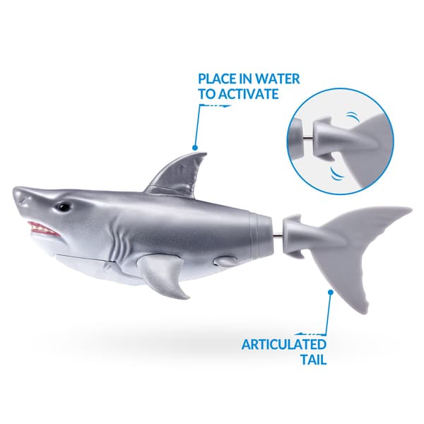 Robo Alive Robo Shark Ljusgrå