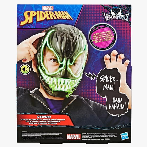 Spiderman Venom Glow-in-the-Dark Maske med lyd