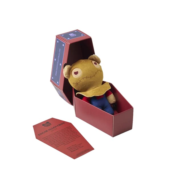 Deddy Bears Coffin S5 15cm Edgar Allen Crow