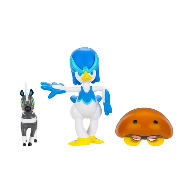 Pokemon Battle Figure Set Blitzle + Quaxwell + Kabuto