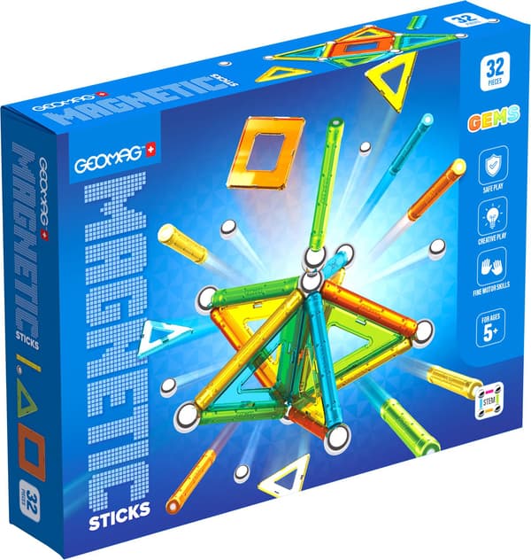 Geomag Magnetic Sticks Gems 32 osaa