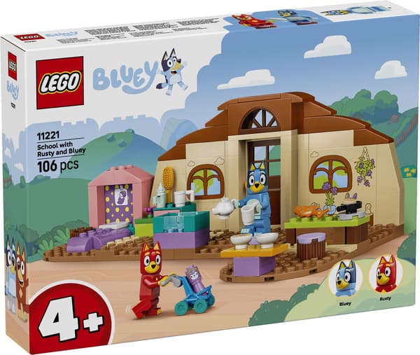 LEGO® Bluey Koulu Rustyn ja Blueyn kanssa 11221