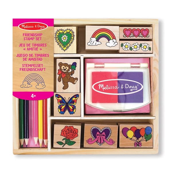 Stämpelset i trä 8-pack Friendship